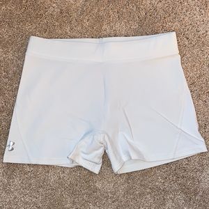 Under Armour White Compression Shorts